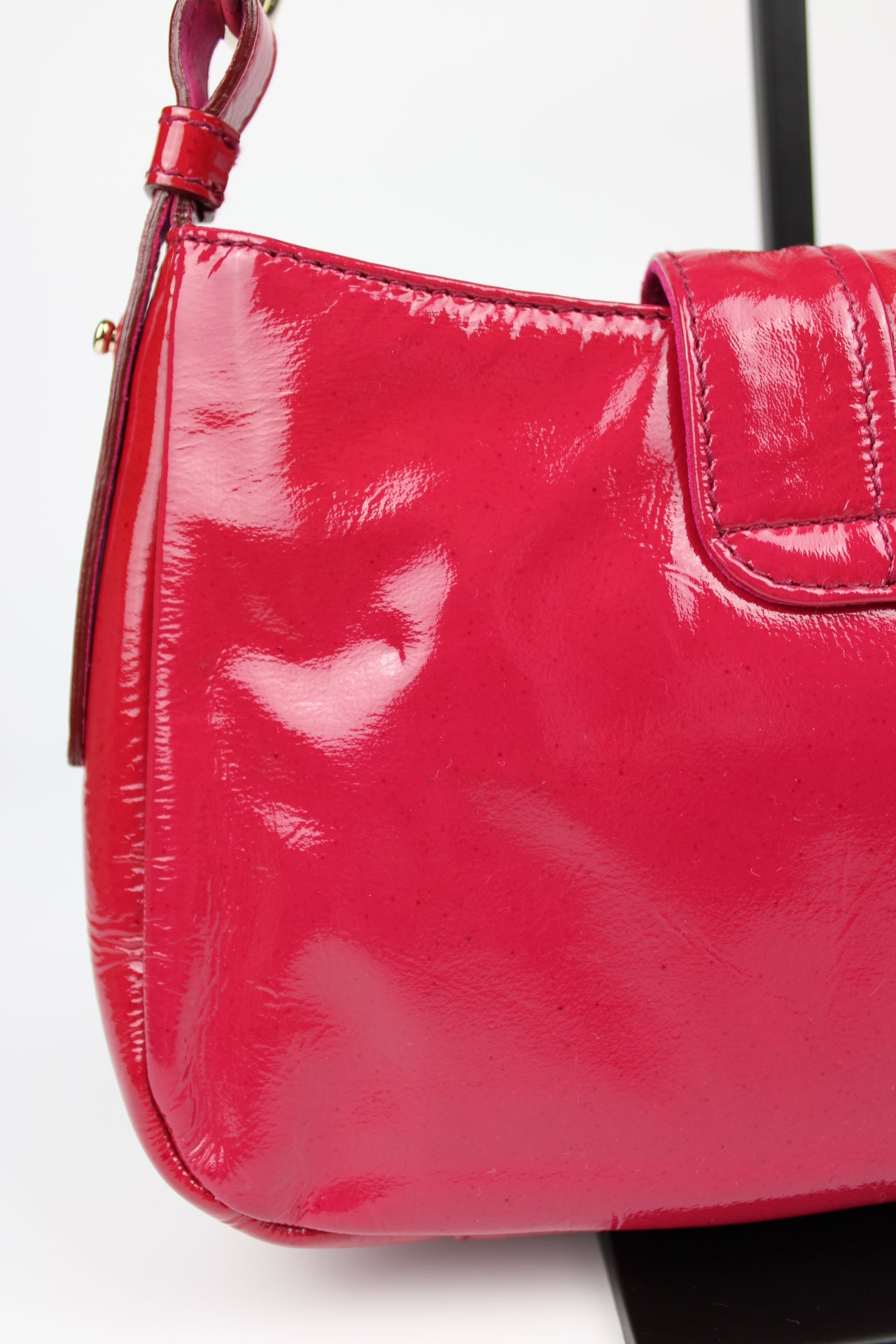 Yves Saint Laurent La Parisienne Patent O-Ring Strap Bag 2005