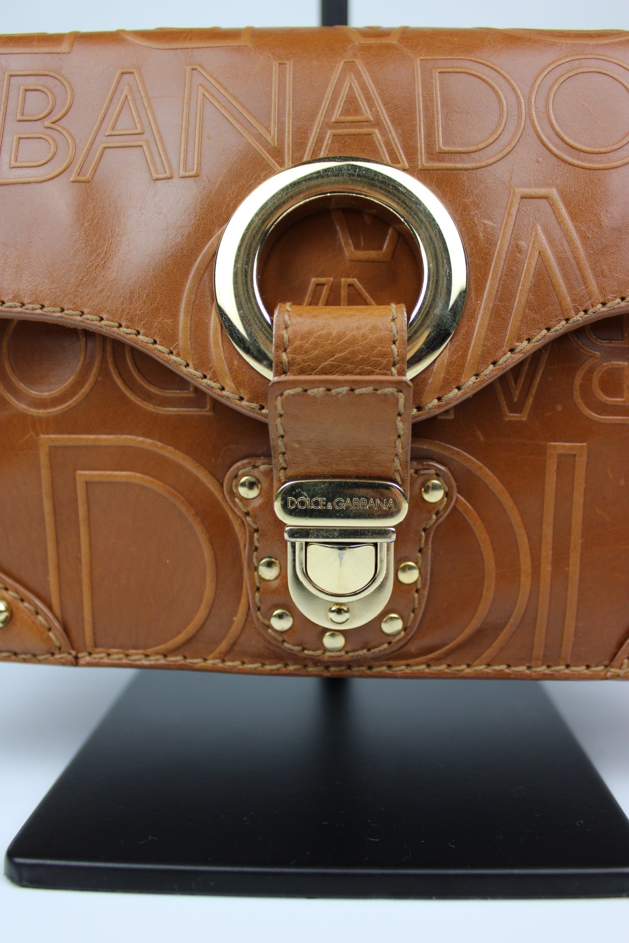 Dolce & Gabbana Leather Baguette Shoulder Bag