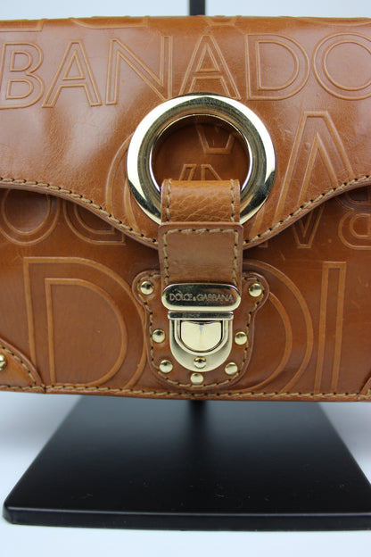 Dolce & Gabbana Leather Baguette Shoulder Bag