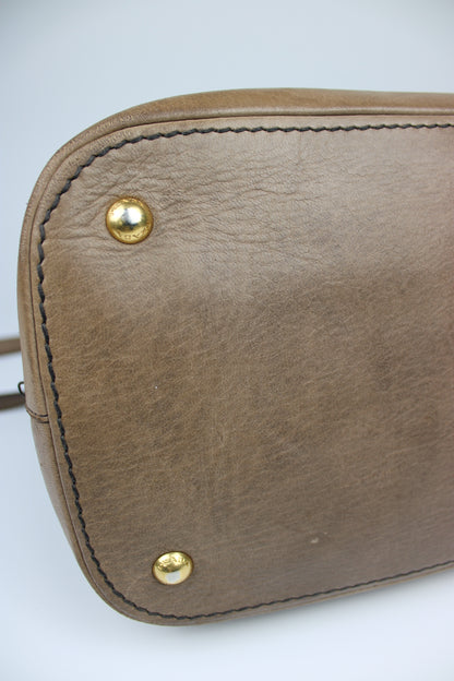 Prada Cervo Bowling Hobo 2-Way Bag