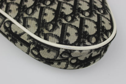 Pre-owned Dior Blue Monogram Mini Saddle Bag 2002