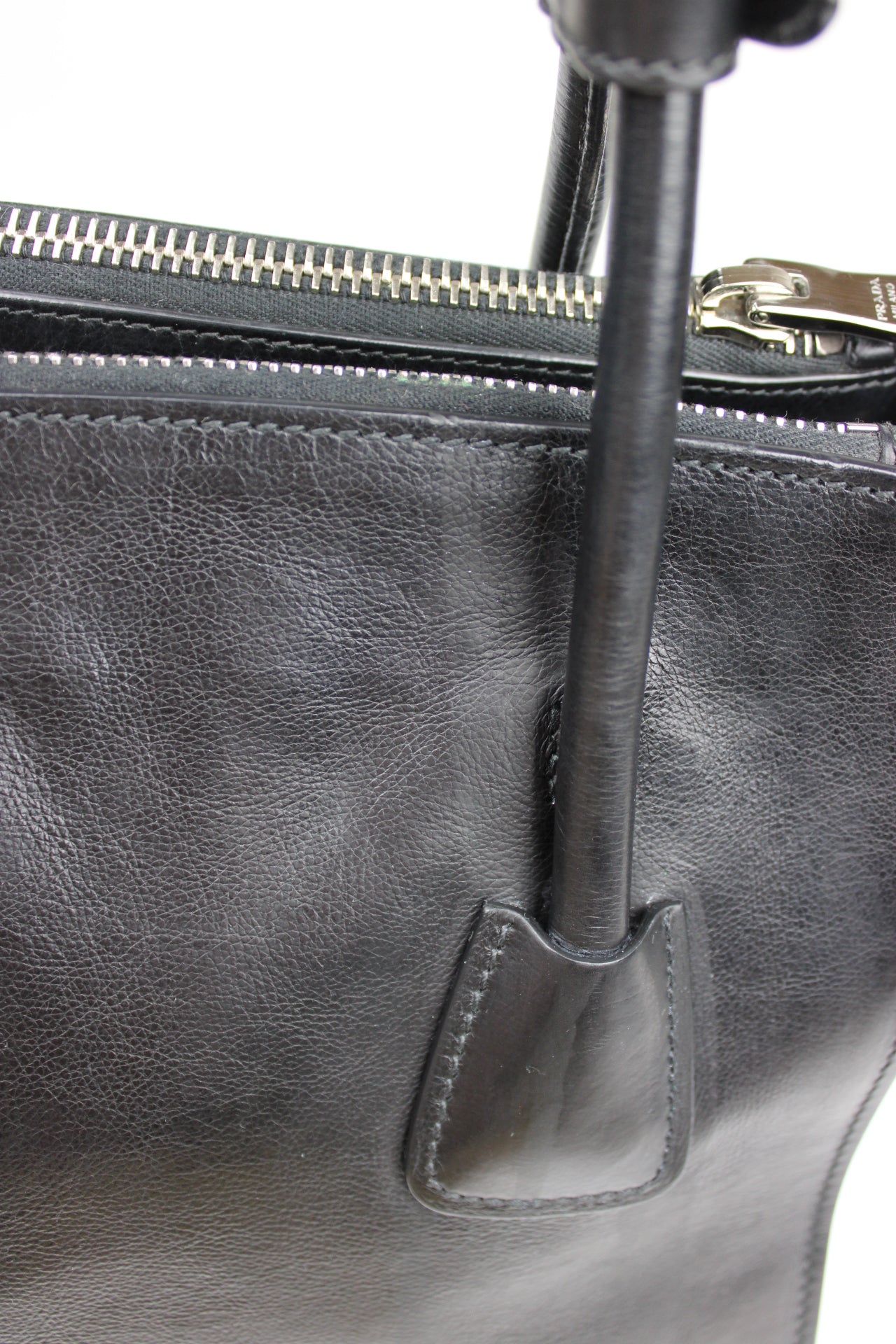Prada Calfskin Leather Tote 2-Way Bag 2013