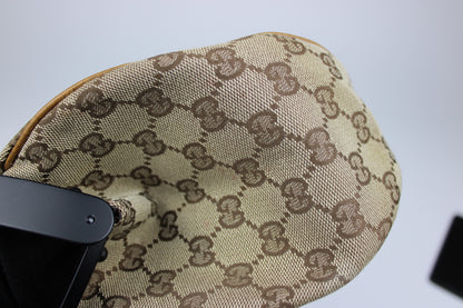 Gucci Monogram Pagoda Frame Bamboo Top Handle Bag