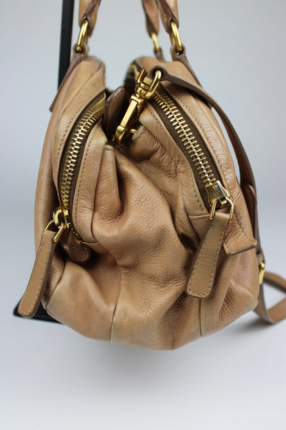 Miu Miu Leather Hobo Bag