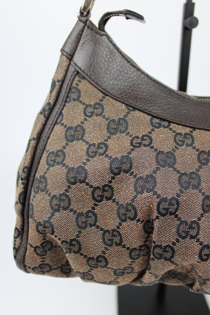 Pre-owned Gucci Monogram Denim Abbey Bag