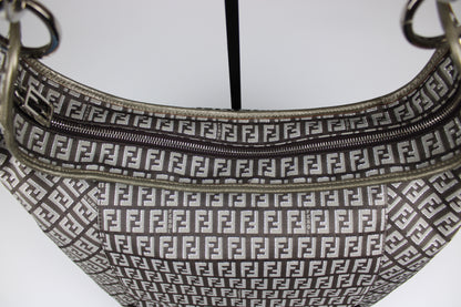 Fendi Zucchino Hobo Shoulder Bag