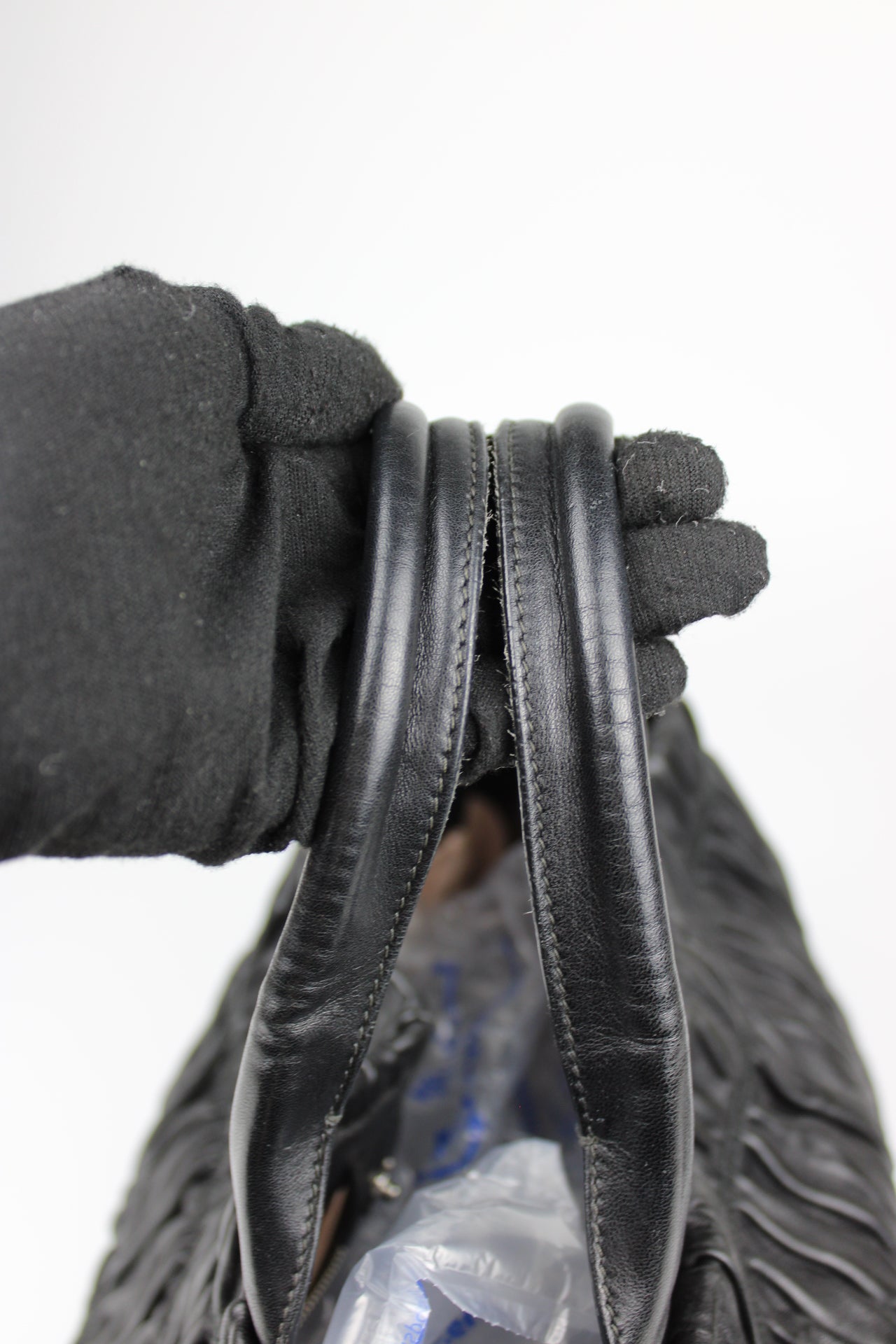 Prada Gaufre Nappa Leather Hobo Tote Bag