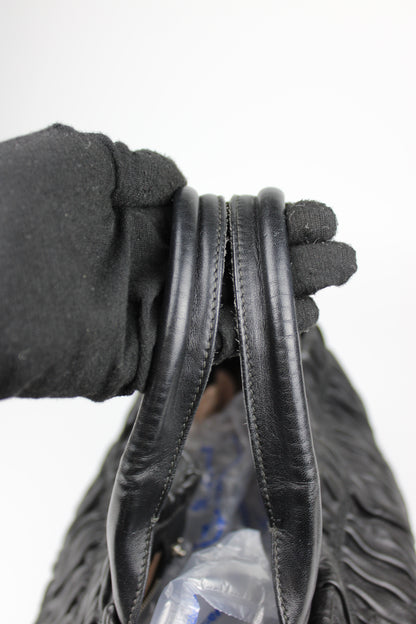 Prada Gaufre Nappa Leather Hobo Tote Bag