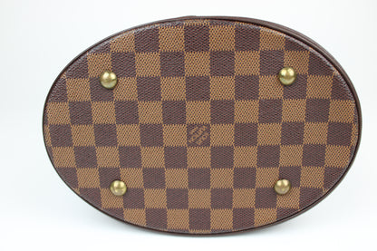 Pre-owned Louis Vuitton Damier Ebene Bucket Bag 1998