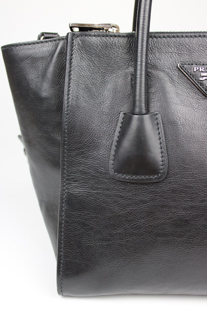 Prada Calfskin Leather Tote 2-Way Bag 2013