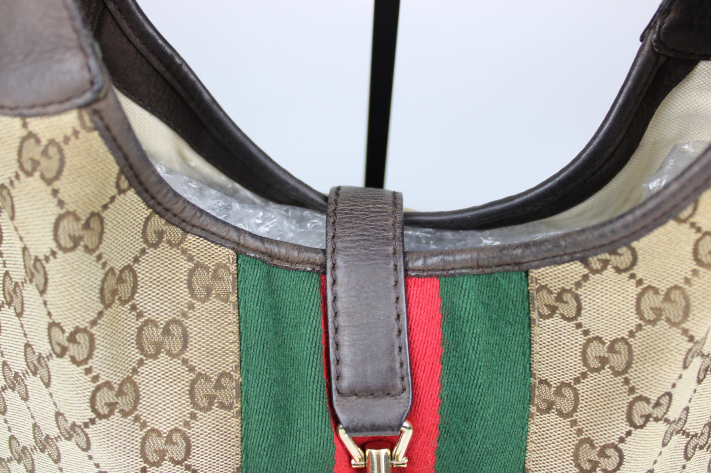 Gucci Monogram Hobo Jackie Bag