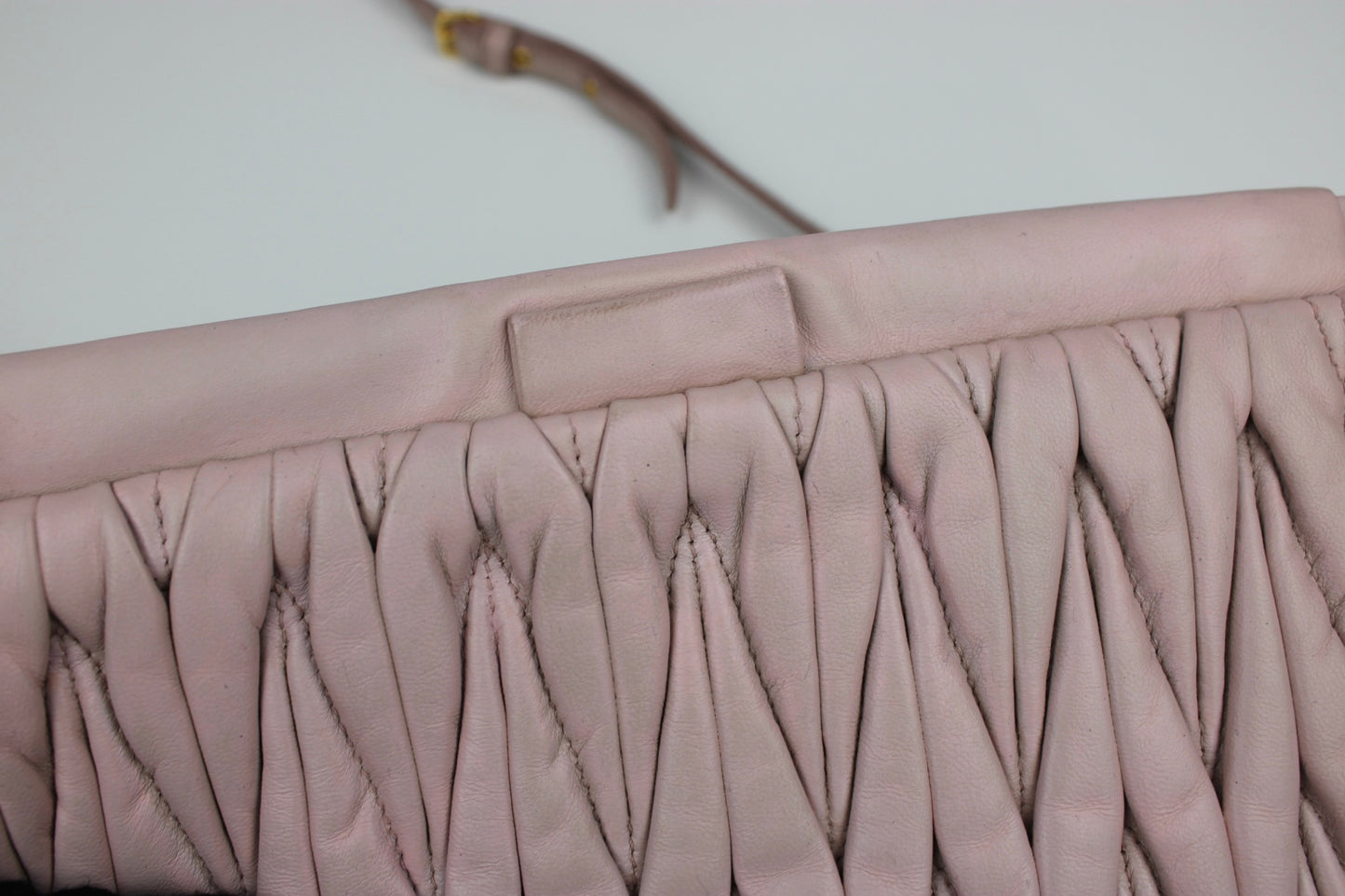 Miu Miu Matelasse Nappa Leather Frame Cross Body Bag