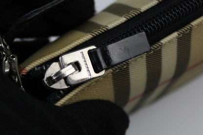Pre-owned Burberry Nova Check Pochette Bag 2002
