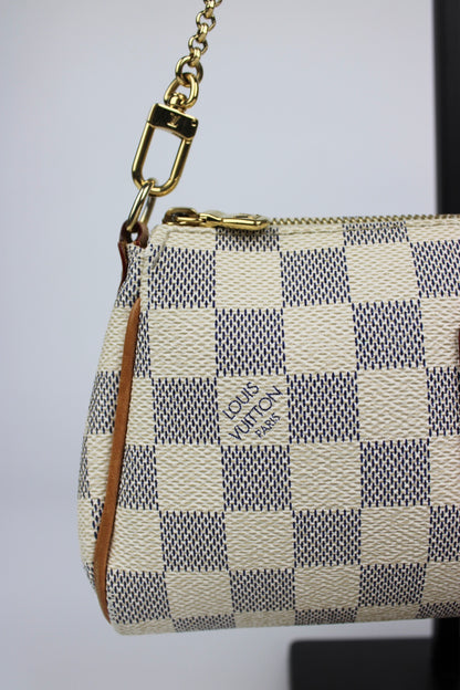 Louis Vuitton Damier Azur Eva Pochette Bag 2012