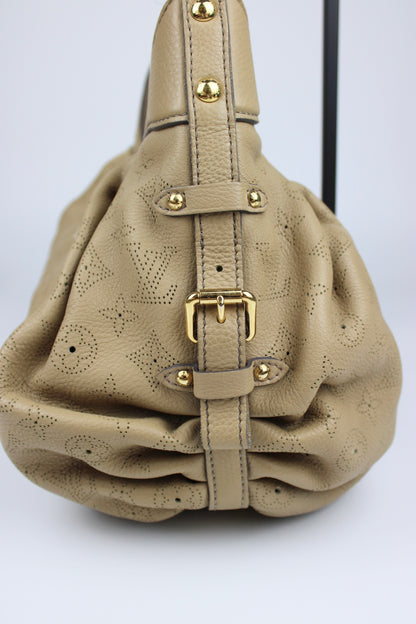 Louis Vuitton Leather Mahina Biscuit Monogram 2-Way Bag 2009
