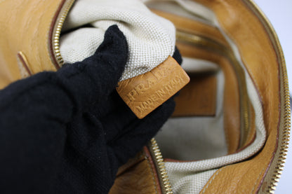 Prada Cervo Leather Hobo Bag