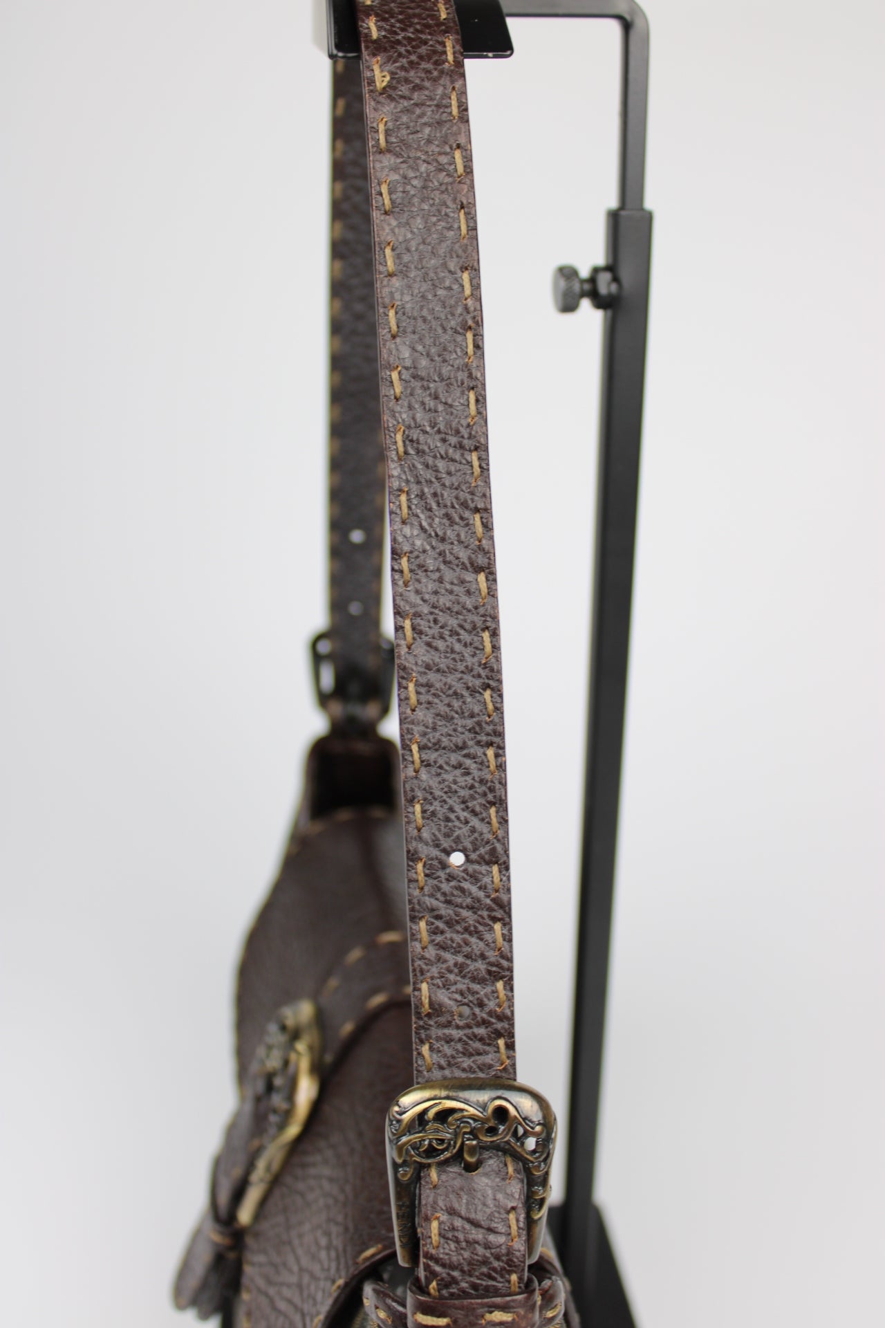 Fendi Zucca Tobacco Stondata Shoulder Bag 2007 (With Receipt)