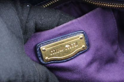 Miu Miu Navy Bow 2-Way Bag