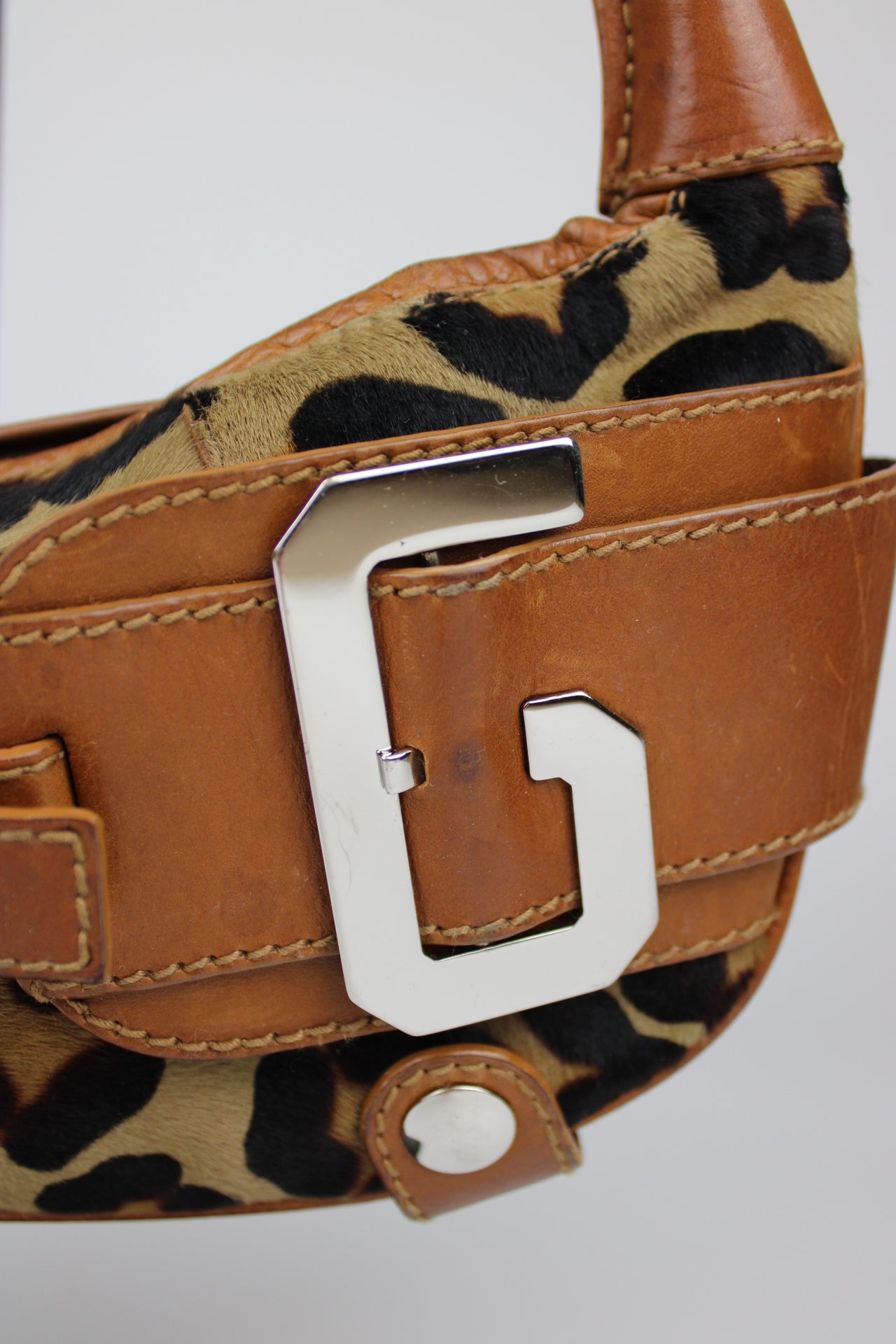Dolce & Gabbana Pony Hair Leopard Print Bag