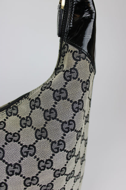 Pre-owned Gucci Monogram Crescent Bag
