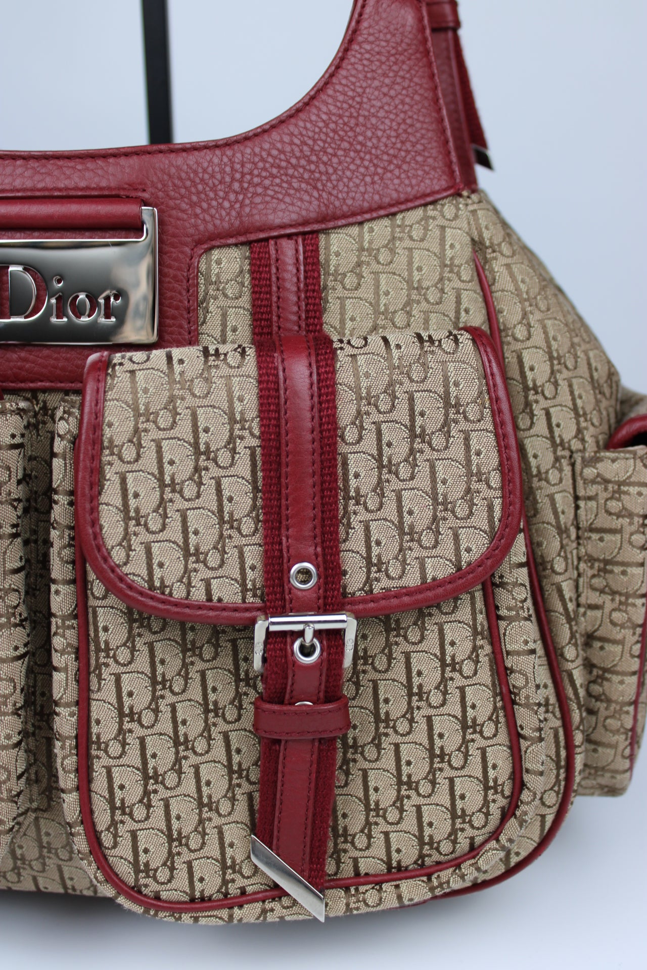 Dior Monogram Columbus Hobo Bag 2006