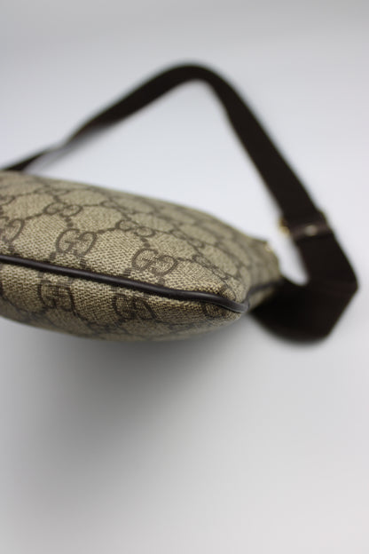 Gucci Monogram Coated Canvas Cross Body Bag (With Gucci Charm)