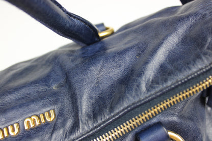 Miu Miu Navy Bow 2-Way Bag