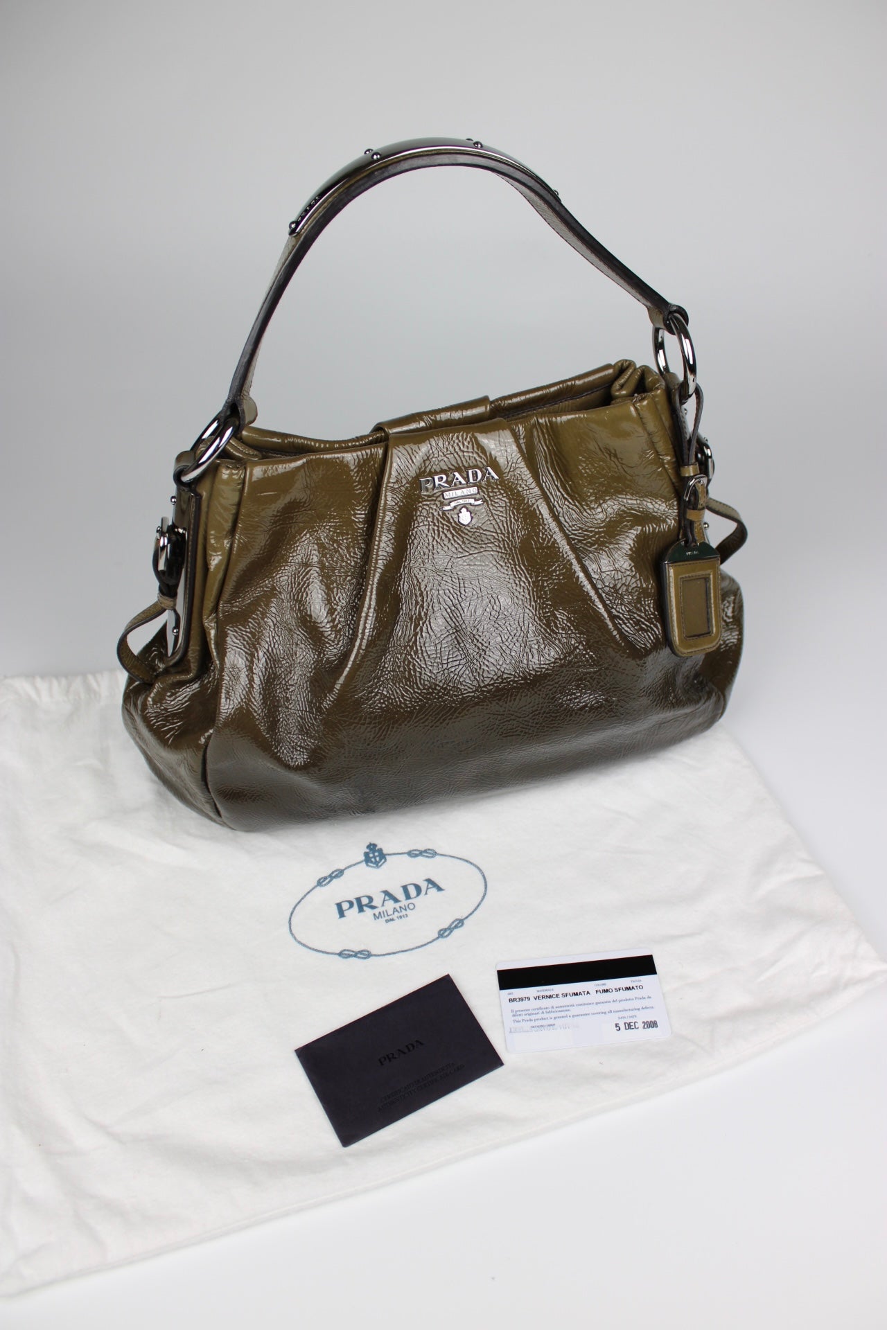 Prada Vernice Sfumata Ombré Patent Bag 2008