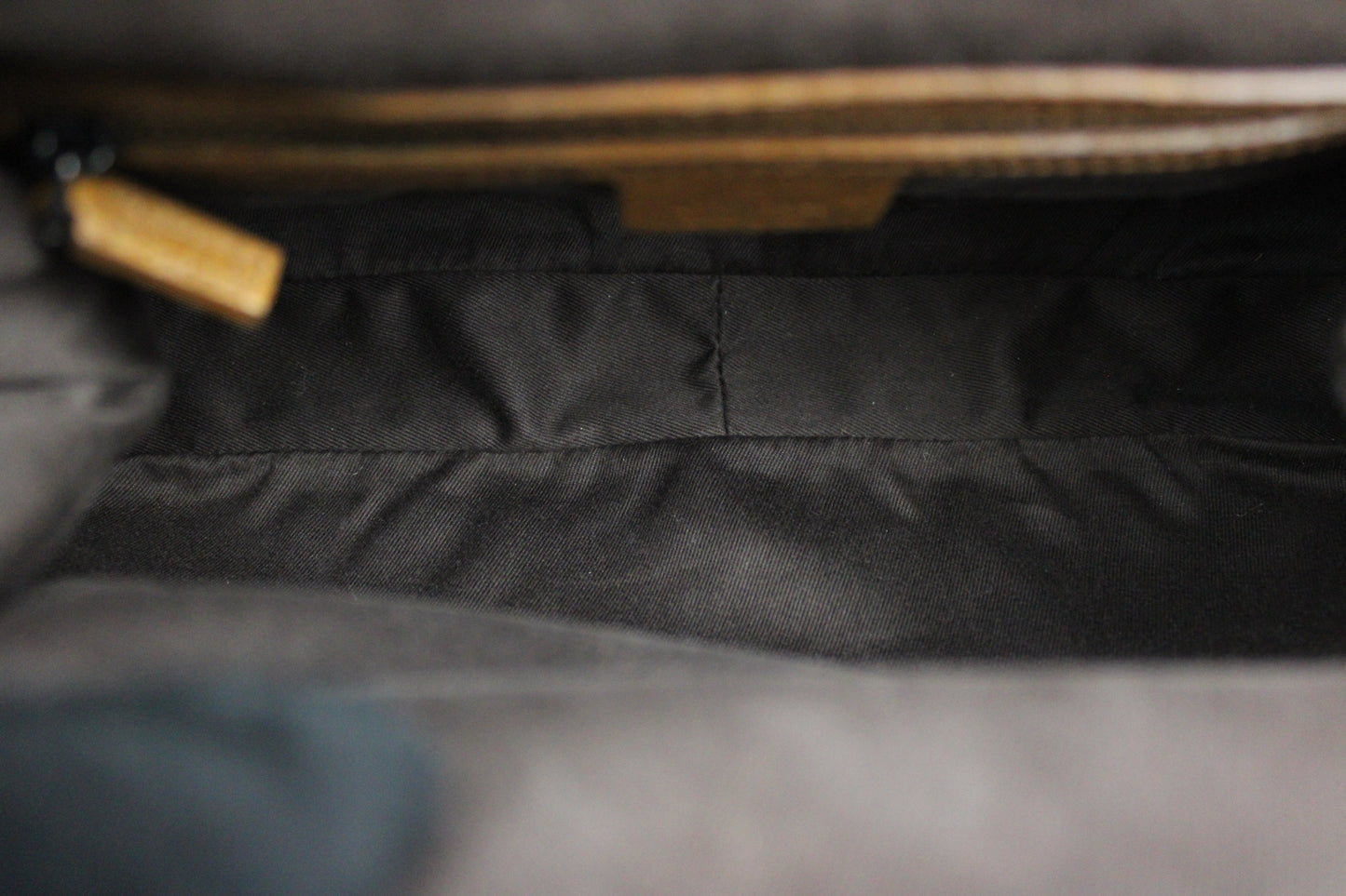 Gucci Monogram Pagoda Frame Bamboo Top Handle Bag