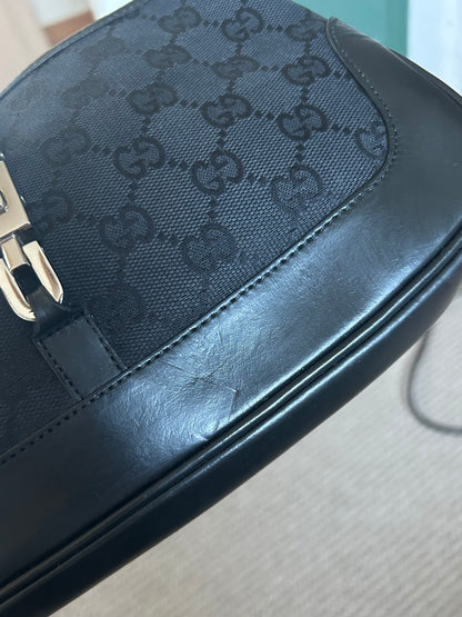 Gucci Monogram Chain Strap Mini Jackie Bag (Restored)