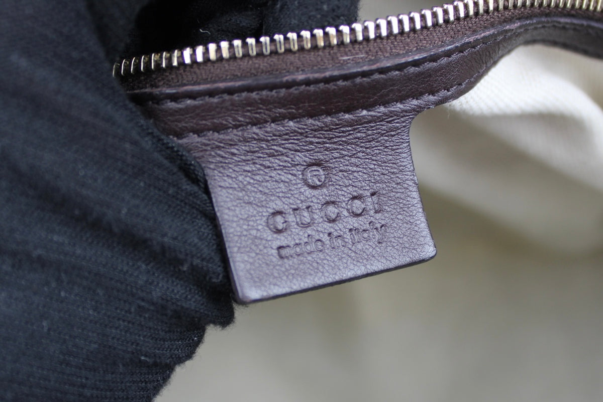 Pre-owned Gucci Guccissima Monogram Leather Heart Interlocking GG Tote Bag