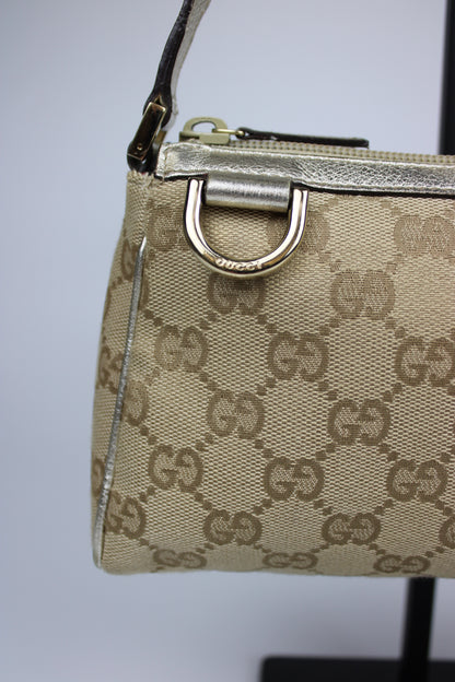 Gucci Monogram D-Ring Pochette Bag