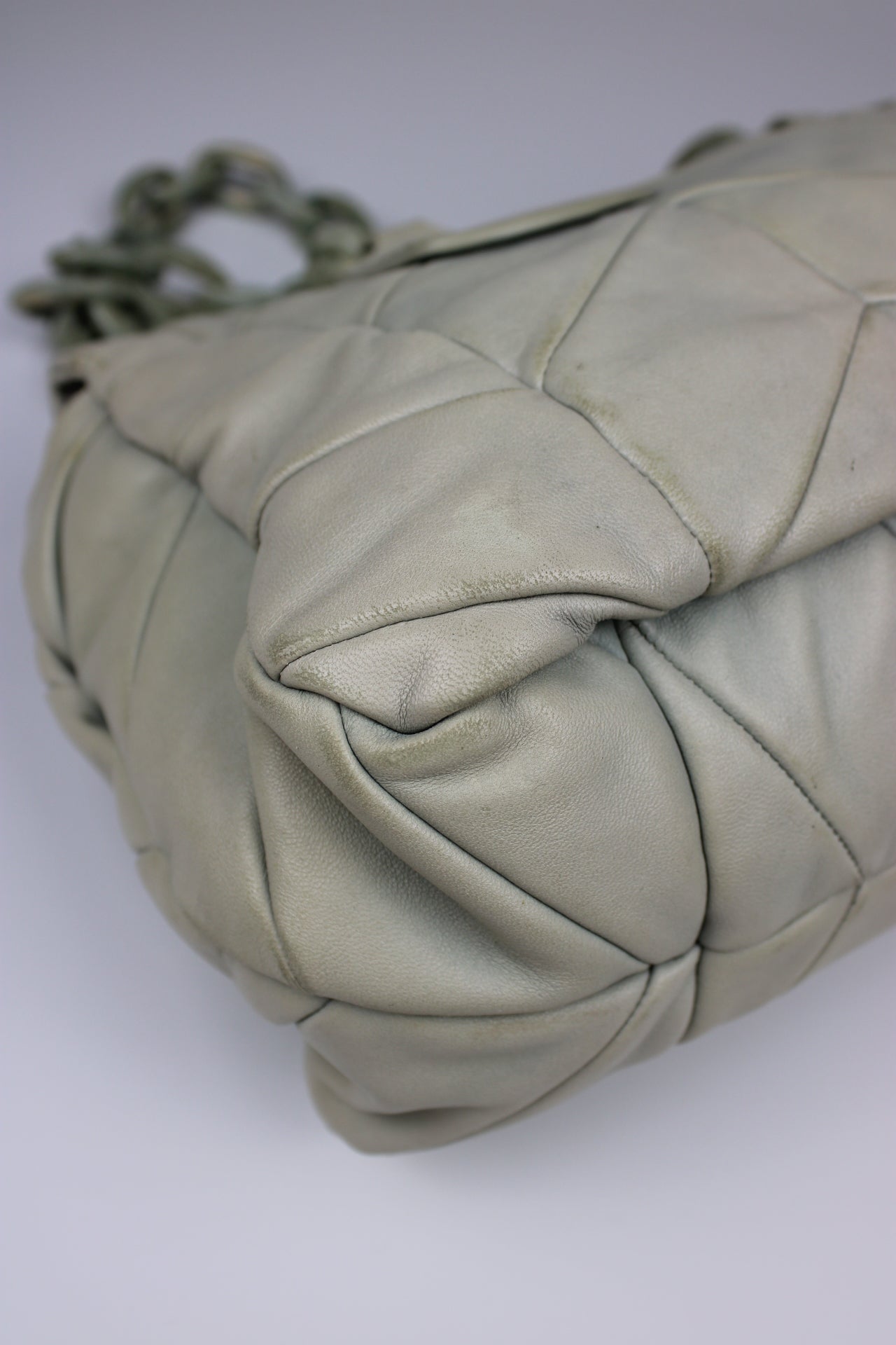 Miu Miu Leather Marbled Strap Shoulder Bag