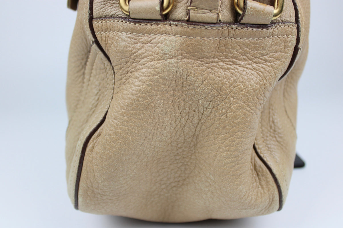 Pre-owned Prada Cervo Leather Hobo Bag