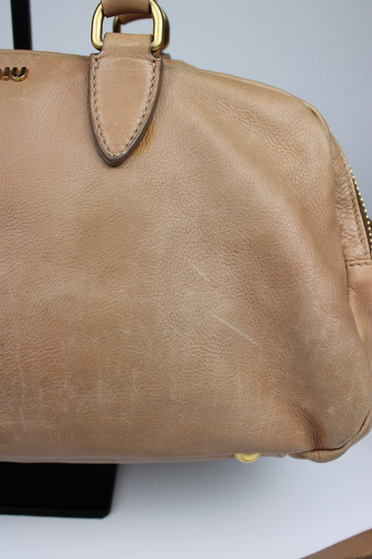 Miu Miu Leather Hobo Bag