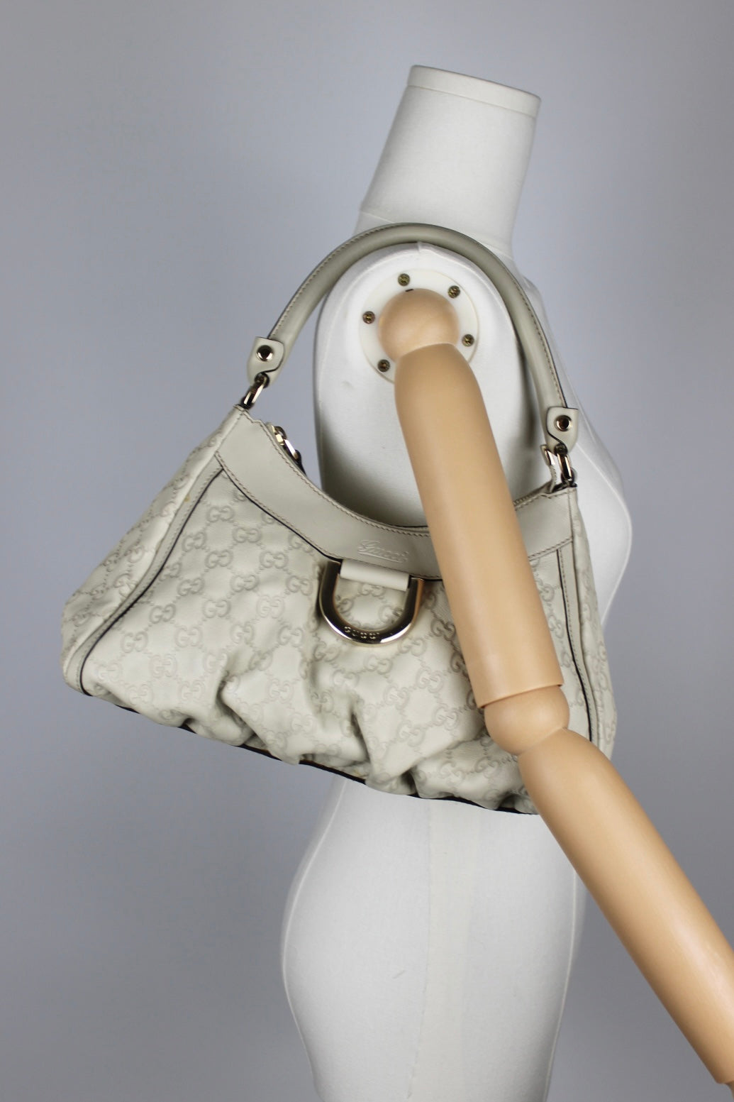 Gucci Monogram Abbey Leather Bag