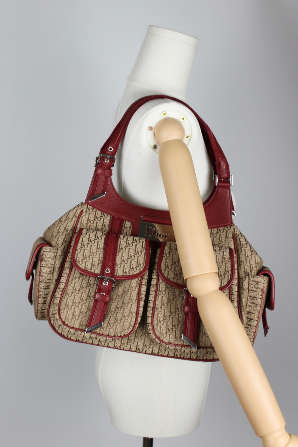 Dior Monogram Columbus Hobo Bag 2006