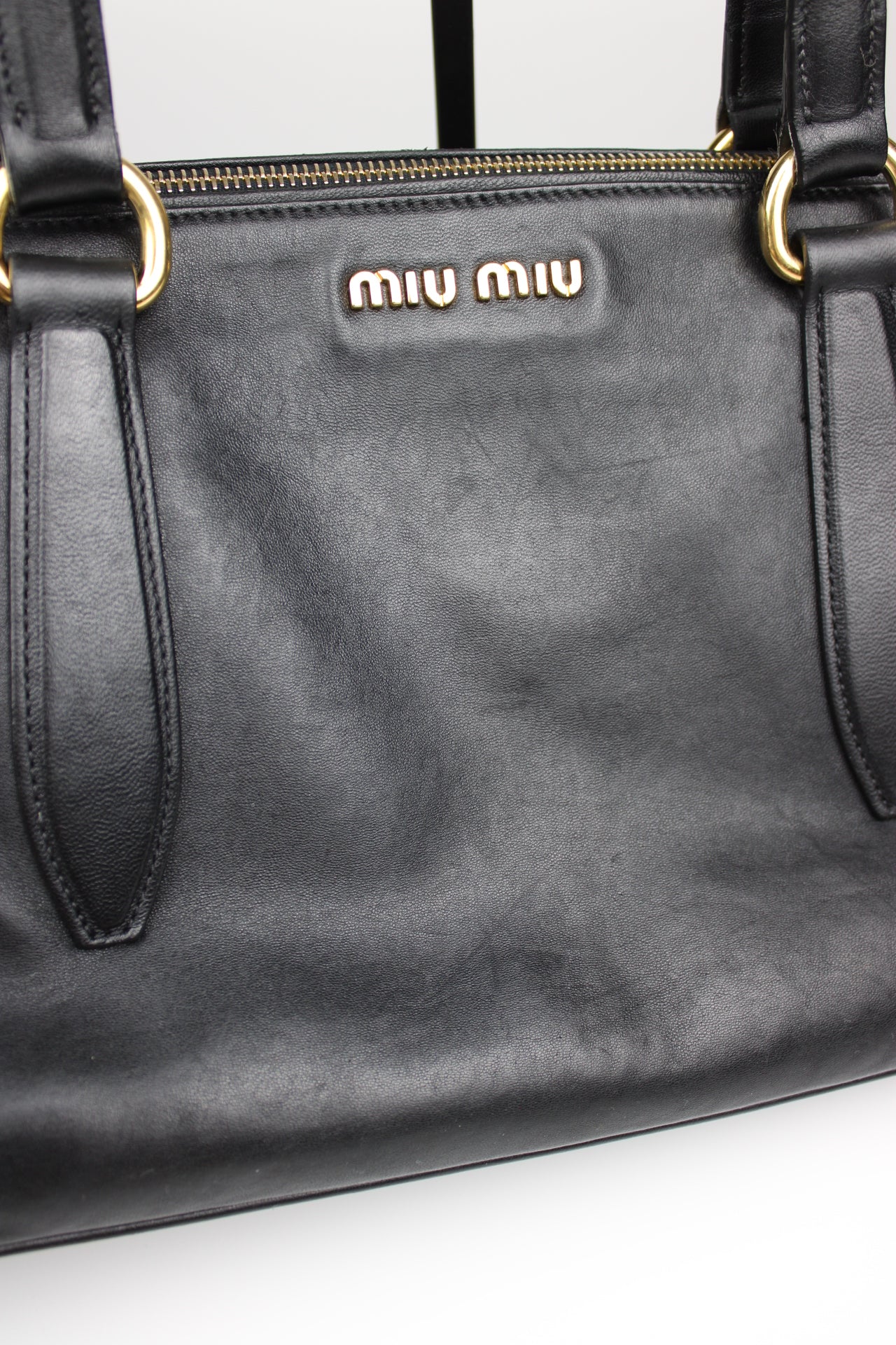 Miu Miu Nappa Leather East/West Shopping Shoulder Bag 2009