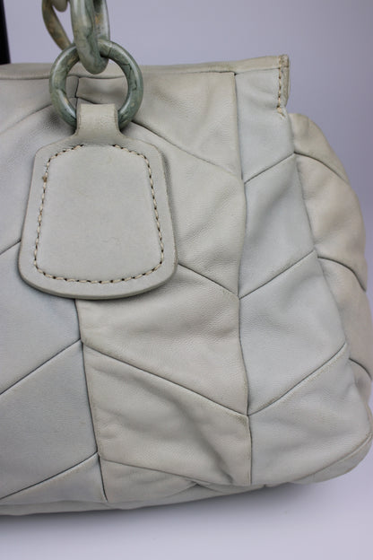 Miu Miu Leather Marbled Strap Shoulder Bag