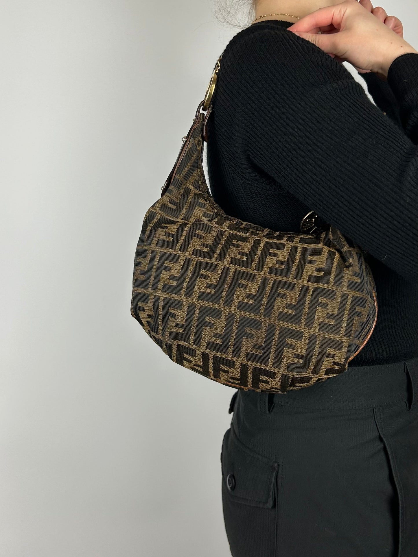 Fendi Zucca Chain Strap Bag