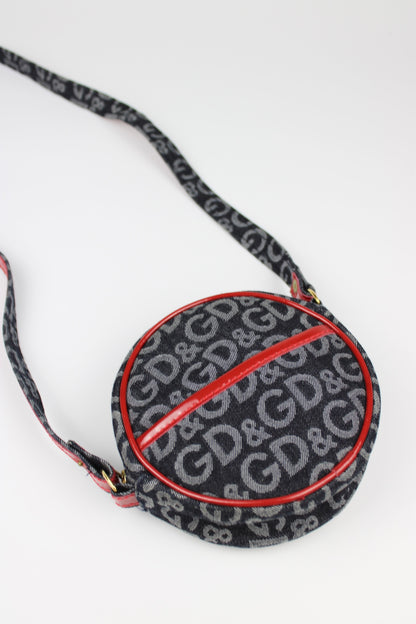 Dolce & Gabbana Monogram Denim Cross Body Bag