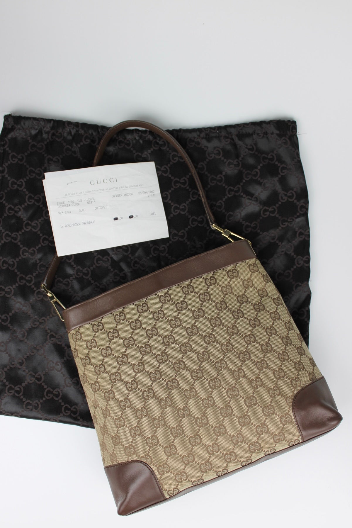 Gucci Monogram Shoulder Bag 2002 (With Receipt)