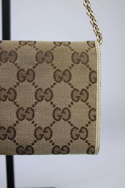 Gucci Monogram Wallet on Chain