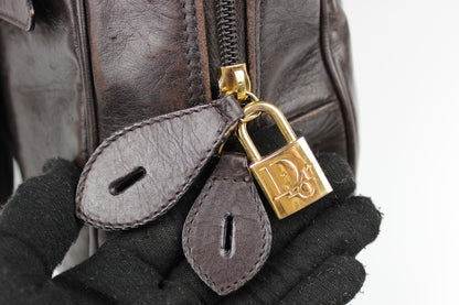 Dior Ostrich Leather Double Saddle Bag 2000