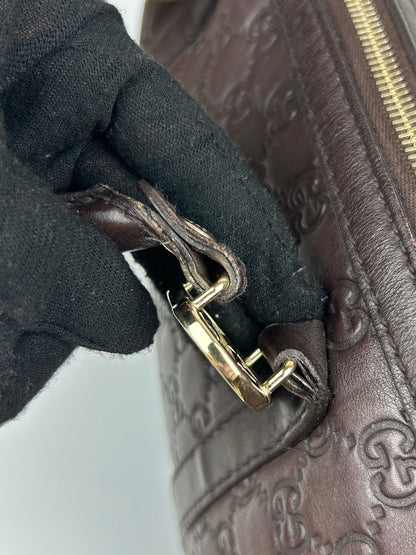 Pre-owned Gucci Guccissima Monogram Leather Heart Interlocking GG Tote Bag