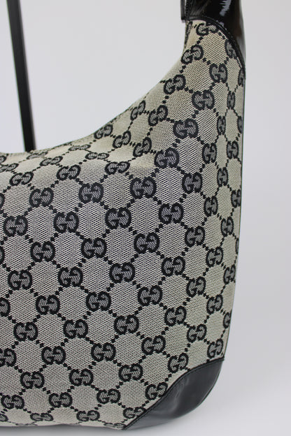 Pre-owned Gucci Monogram Crescent Bag