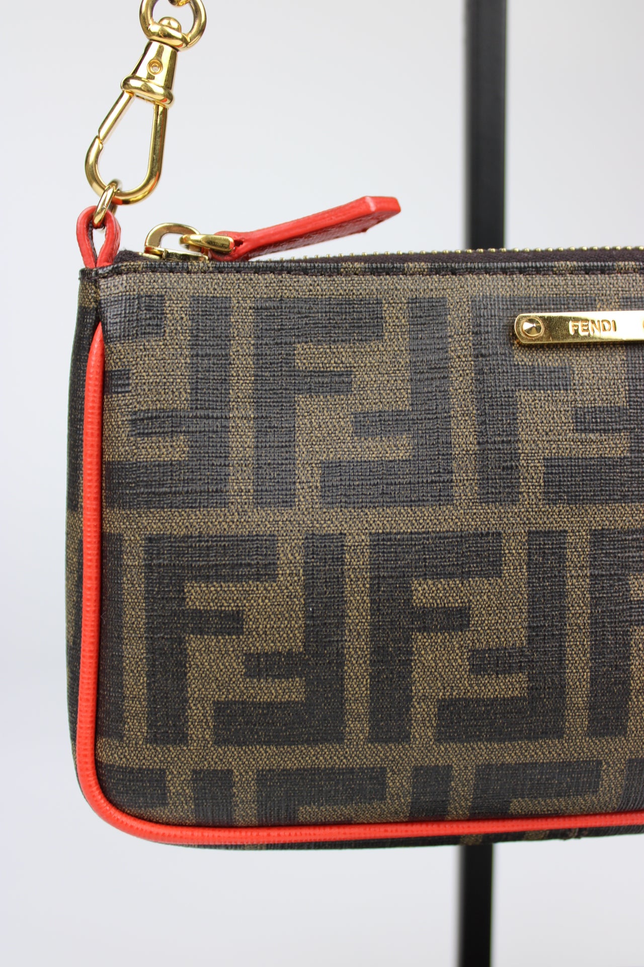 Fendi Zucca Chain Pochette Bag