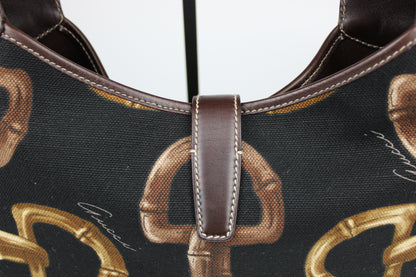 Gucci Horsebit Print Jackie Bag