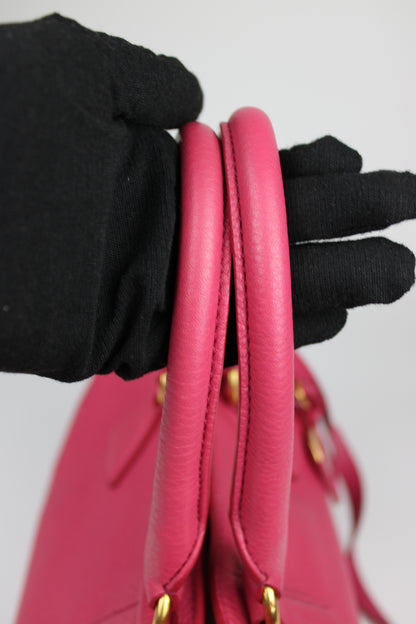 Prada Vitello Daino 2-Way Pink Tote Bag