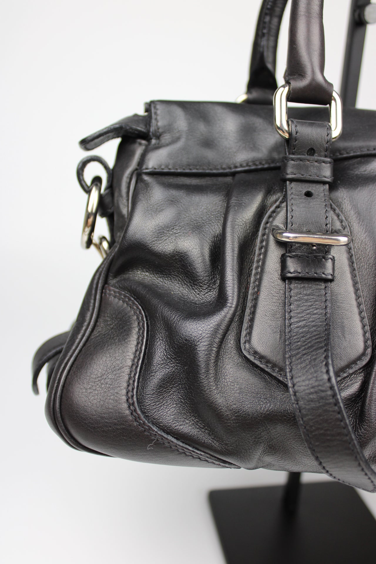 Prada Glacé Calf Leather 2-Way Bag
